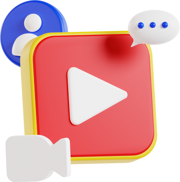 3D Video Play Icon